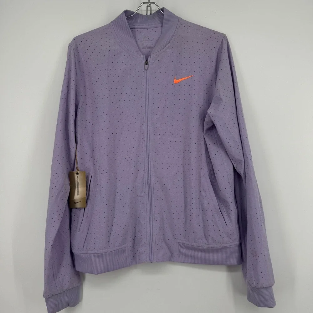 Nike Court Maria Sharapova Dri-FIT Perforated Tennis Jacket Purple Womens Large